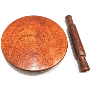 Chakla Belan de petite taille, rouleau à pâtisserie et planche